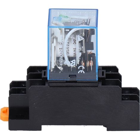 LY2NJ – relais de puissance électromagnétique à 8 broches, avec indicateur lumineux de Base de prise, pour moteurs industriels 10ADC24V (1/5)