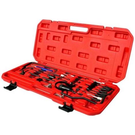 Outil de calage moteur pour Citroën et Peugeot. Bloque le volant moteur et l'arbre à cames. Livré avec une mallette à outils rigide. (1/5)