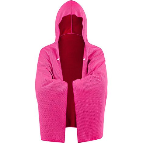 Bonnet de bain rafraîchissant grande taille pour la vaisselle, protège la nuque et le dos du soleil grâce à son tissu rafraîchissant. Modèle unisexe, rouge. (1/5)
