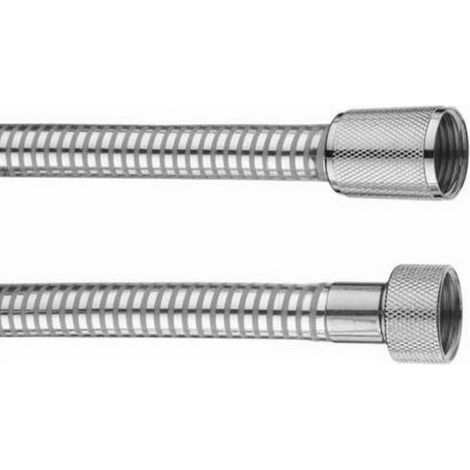 Bossini Flexible Bi-flex/2 raccords chrome's gris 1/2" x 1/2" FF conique 150 cm de rechange pour pommeaux de douche, pommeaux de douche et pommeaux de douche
