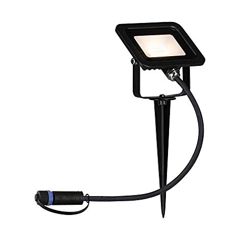 Paulmann Proyector LED Plug Shine negro exterior