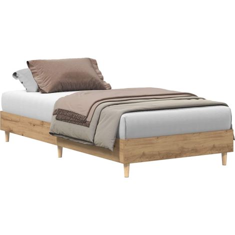 Estructura de cama Roble Artesanal 80 x 200 cm