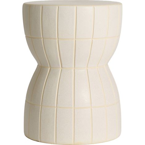 Table d'appoint en céramique beige mate - beige mat (1/5)