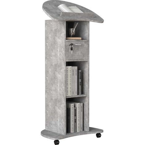 Rouleaux Redola de console de haut-parleur de bureau debout en bois 110x56x37 - VCM (1/5)