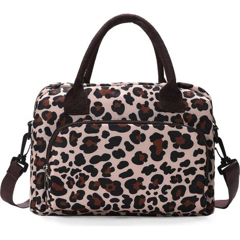 AOTM Women's Insulated Lunch Bag, 12L Large Insulated Lunch Box, Reusable Waterproof Lunch Bag with Strap for Girls and Adults, Practical Lunch Bag for Student/Office/Picnic (1/5)