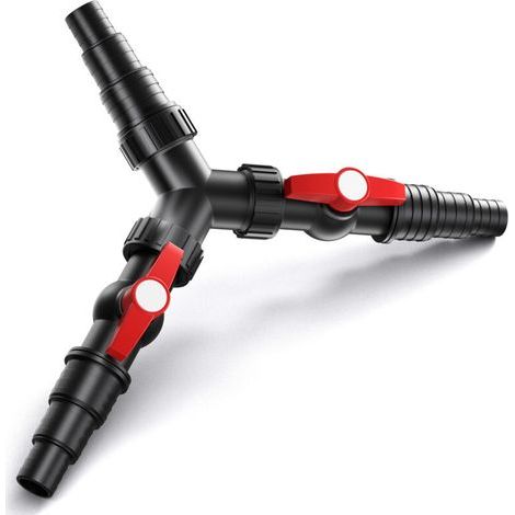 Distributeur en Y Vanne d’arrêt 25 / 32 / 38 mm Raccord nervuré étagé Connecteur (1/5)