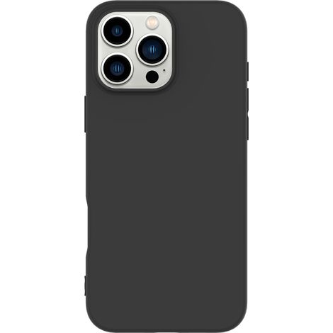 Custodia per iPhone 16 Pro Max eSTUFF Infinite Vienna, nera. Materiale: TPU riciclato al 100%, ES67101053-bulk