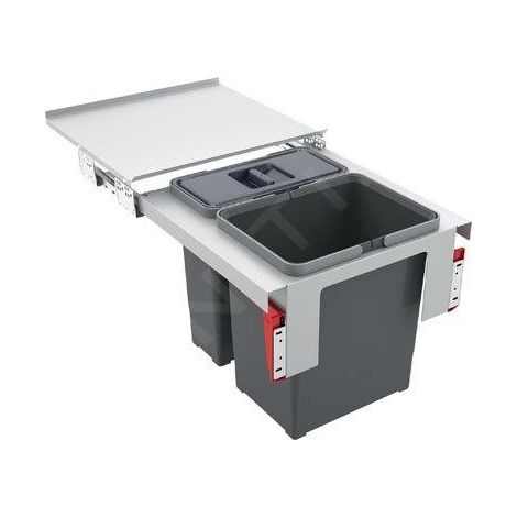 Franke - Poubelle encastrable Garbo 45-2 121.0200.692 (1/3)