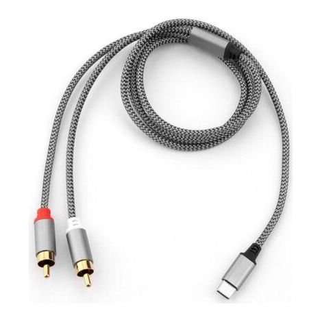 Adaptateur audio auxiliaire Lightning To RCA, adaptateur de séparateur stéréo Y pour certains iPhone, Ipad pour amplificateur de puissance, voiture, home cinéma, haut-parleur