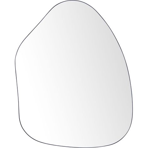 Wandspiegel PUTEAUX 70 cm 92 cm Metall Schwarz