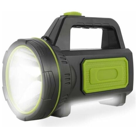 Linterna LED ultrabrillante, recargable por USB, 135.000 lúmenes, batería de 6000 mAh, con luz lateral, linterna impermeable de alta potencia para emergencias, senderismo, acampada y caza. (1/4)