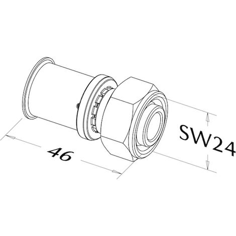 Roth Pieza de transición a Geberit MeplaFix 17x1/2" IG, 1135007223
