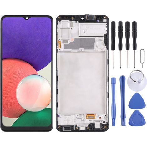 Original Super AMOLED screen with frame for Samsung Galaxy A22 4G SM-A225F (1/4)