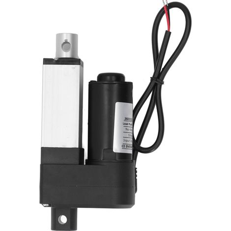 Actionneur linéaire électrique 800N 24V DC, tige de levage à ergots, course 50mm, diamètre trou 8mm, moteur de vérin électrique. (1/5)