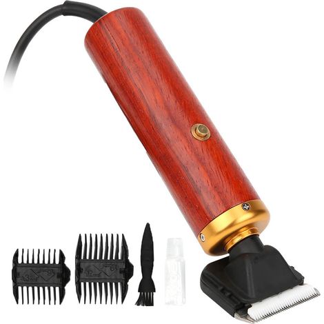 Tondeuse électrique pour animaux avec manche en palissandre, 100-240 V, 55 W (prise UE) (1/5)