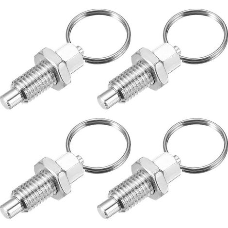 Satz aus 4 federbelasteten Kolben mit Zugring, indexierbare Kolben mit Zugring M10x1,5, manuelle Kolben mit einziehbarer Feder für industrielle Anwendungen (1/5)