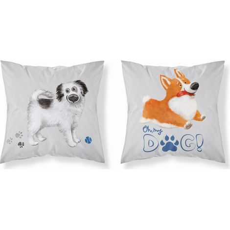 Baby Kissenbezug 40x40 Hunde BAUMWOLLE (1/2)