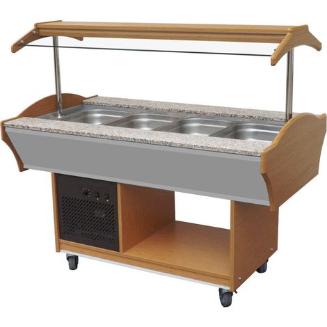 Buffet réfrigéré sur roulettes 4 x GN1/1 - Combisteel (1/2)