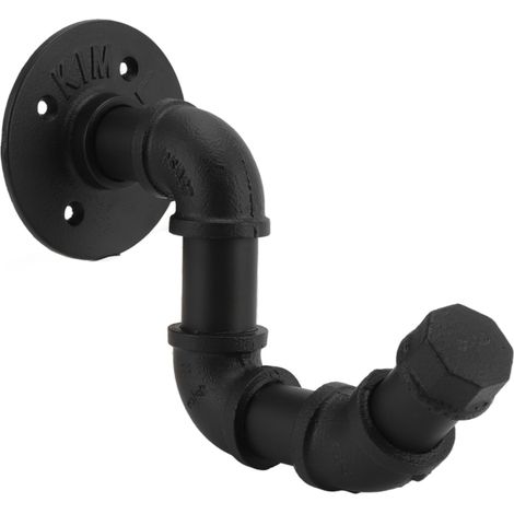 Retro-Wandhaken aus Eisen, Design im Wasserrohr-Stil, Kleiderständer zum Aufhängen von Kleidung, ideal für Zuhause, Geschäft, Dekoration. (1/5)