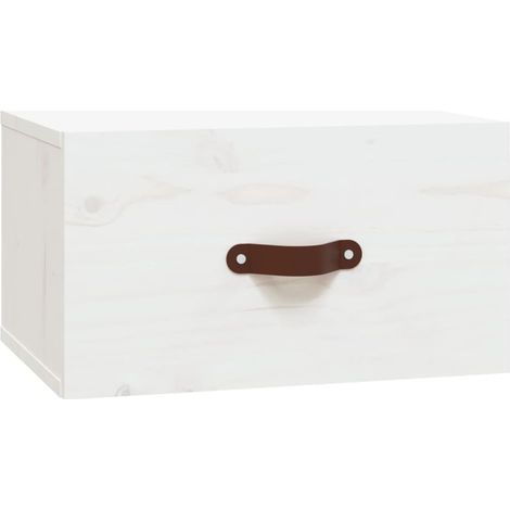 Maison Exclusive - Wand-Nachttisch Weiß 40x29,5x22 cm