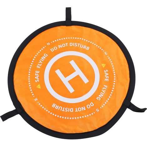 Tapis d'atterrissage pour drone en tissu Oxford pliable et imperméable avec slogan, tapis de stationnement pour drone pour pelouse 76,6 cm/30,2 pouces (1/5)