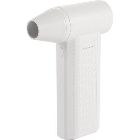 Turbo Jet Fan Portable Handhold Air Duster 4 Niveaux Réglables pour le Nettoyage Du Clavier et de la Voiture, Séchage des Cheveux Blanc (1/2)