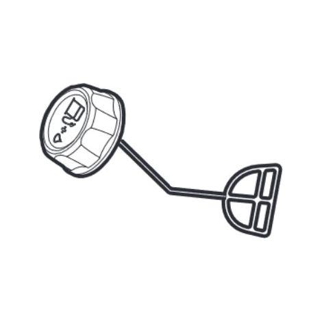Bouchon réservoir essence taille-haies – Accessoire pour modèles H 60 et HTJ 550 – Produit d'origine Alpina – Qualité conforme