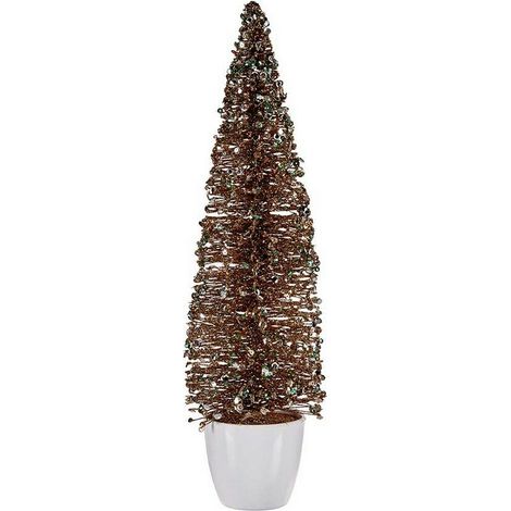 Albero di Natale - Menta - 10 x 38 x 10 cm - Plastica - Eleganza Chic
