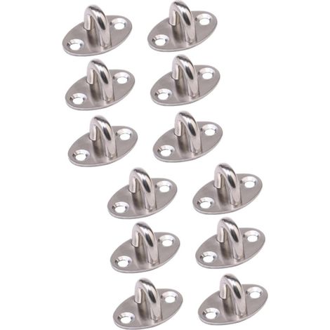 12 crochets plafond, inox, pour suspension et décoration (1/5)