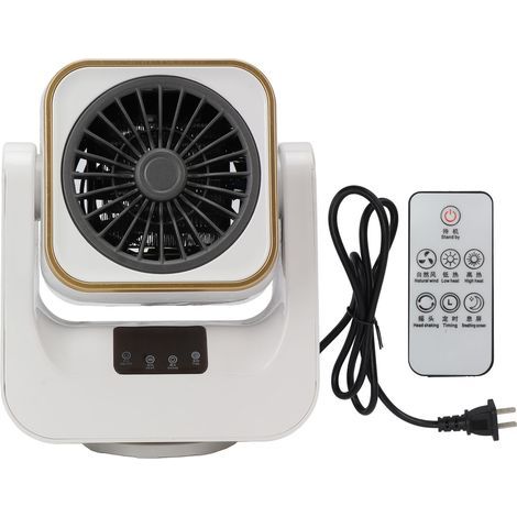 Chauffage électrique à chauffage rapide, télécommande réglable, mini chauffage soufflant portable d'intérieur, prise CN 220 V-AquaForge (1/5)