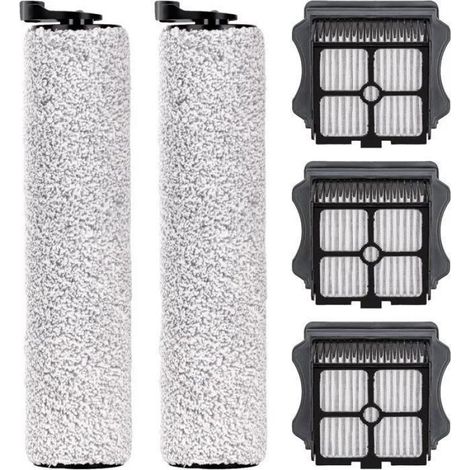 Rouleau Brosse - Filtre Aspirateur - Pour Tineco iFloor 3 Floor One S3 - 2 Pièces Rouleaux - 3 Pièces Filtres - Brosse Nettoyage (1/5)