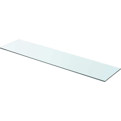 Panneau pour étagère Étagère de Rangement - Meuble de rangement Verre transparent 90 x 20 cm BV193552 - BonneVie (1/3)