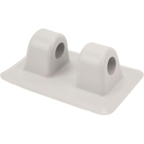 Patins d'ancrage PVC pour bateaux gonflables, kayaks et annexes - Support de fixation gris pour amarres et ancres. (1/5)
