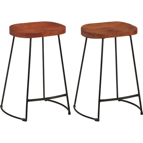 Maison Exclusive - Sgabelli da Bar Gavin 2 pz 45x40x63 cm Legno Massello di Mango (1/5)