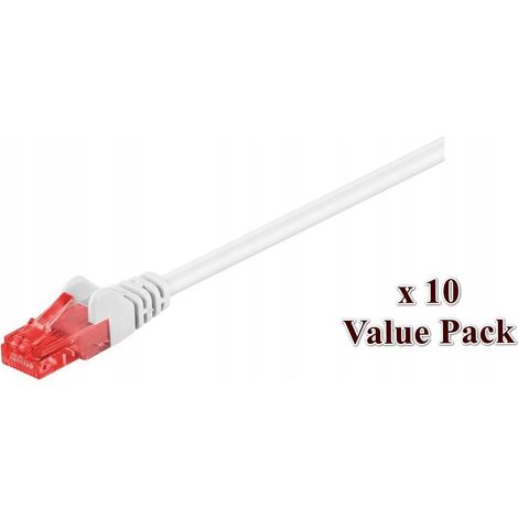 Microconnect V-UTP610WVP cable de red Blanco 10 m Cat6 U/UTP (UTP)