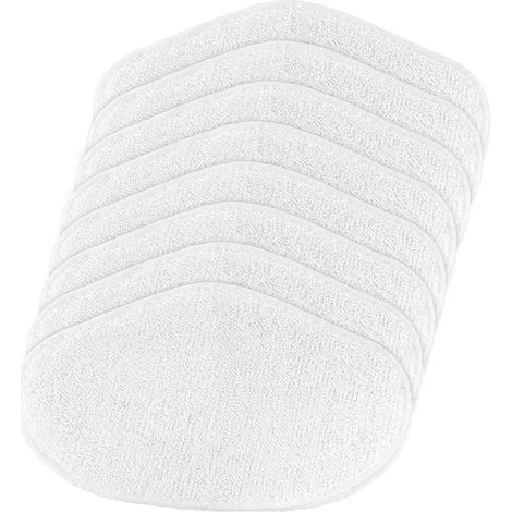 8er-Pack waschbare Ersatz-Wischmopppads für Polti Vaporetto Vaporforce Bürste PAEU0332 für SV440, SV450, Smart 100 T
