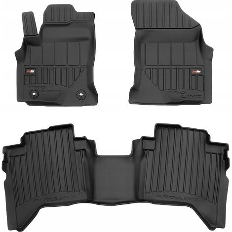 Tapis de sol en caoutchouc pour Toyota Hilux à partir de 2015 - 3D TROUGH (1/5)
