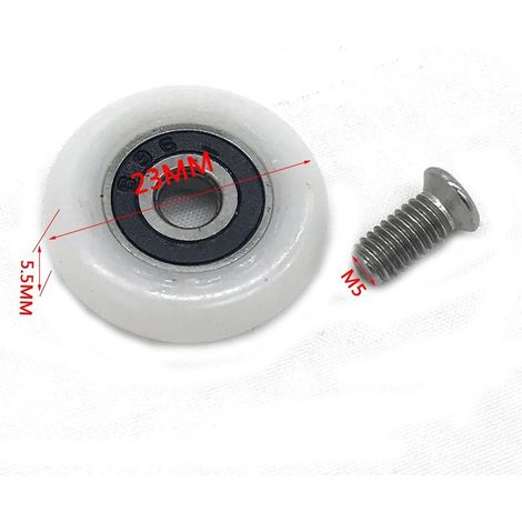 8 Duschkabinentürrollen (23 mm M5 Schraube) (1/4)