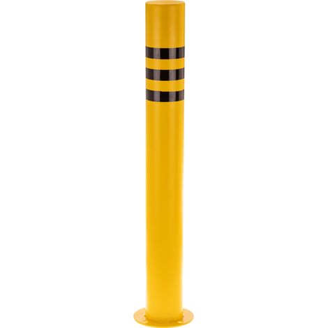 PrimeMatik - Bollard d’acier avec base cloué 76x600mm (1/5)