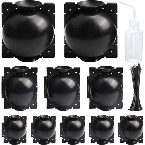 10 palline per margotta aerea con fascette in nylon e flacone d'acqua da 250 ml per talee di piante
