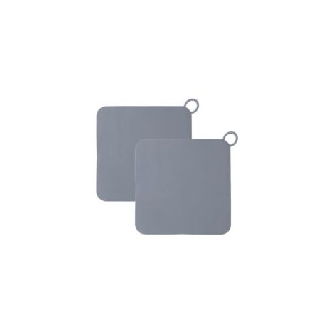 2 tappi di scarico quadrati in silicone, antiodore, per lavello da cucina, raccogli capelli - Crezuo (1/4)