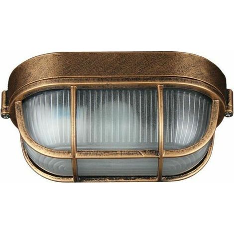 Applique D'extérieur, Lampe Ovale En Aluminium Moulé Sous Pression Applique, Murale Marine Nautique Lumière Vintage Industrielle, Lampe De Bateau, Décoration Mur Patio Couloir Lampes (1/5)