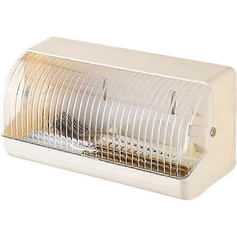 Boîte de rangement pour baguettes de grande capacité - murale, avec système de drainage, étanche à la poussière et couvercle - idéale pour ranger la vaisselle. (1/5)