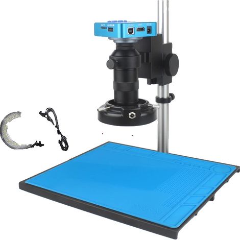 Microscope vidéo monoculaire, résolution 1080P, grossissement 130X, costume (1/2)