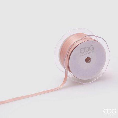 EDG Enzo De Gasperi Nastro Raso Doppio 10 Mm 50 Mt Colore Salmone