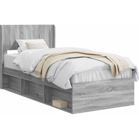 Struttura del letto con stoccaggio e testata 3 pcs vidaXL (1/5)