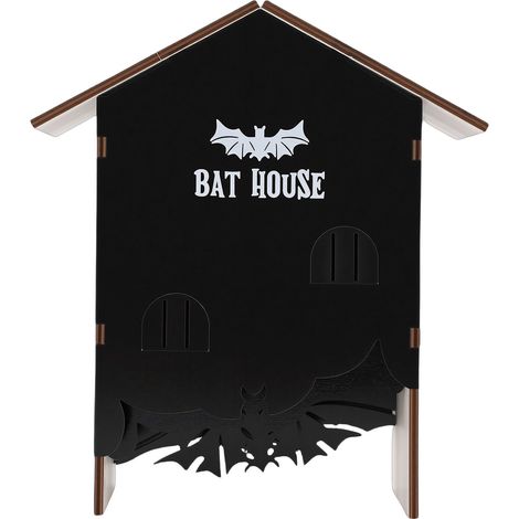 Nichoir à chauves-souris en bois facile à monter et résistant aux intempéries, idéal pour la décoration de jardin. (1/5)