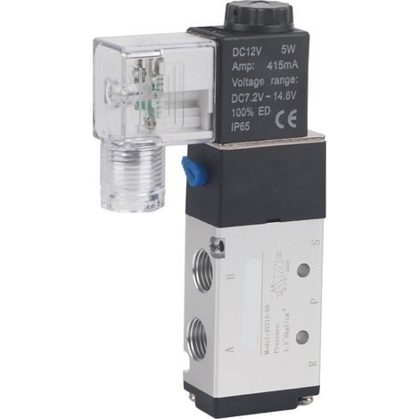 Pneumatisches 5/2"-Magnetventil, 12 V DC, Modell 4V210-08 zur Positionssteuerung