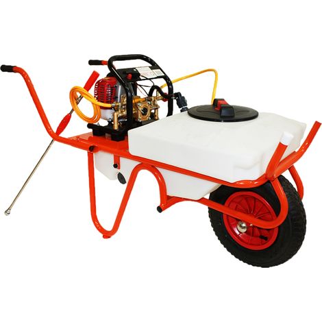 Chariot de sulfatage avec moteur à essence 2 temps et capacité de 50 litres - Bricoferr