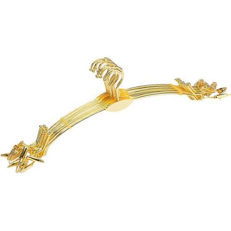 Lot de 10 cintres antidérapants épais pour vêtements et sous-vêtements, avec pinces, pour la maison et le magasin (doré lisse)-Golden (1/3)